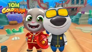 TALKING TOM GOLD RUN 2020 - NEW SPACE SIDE WORLD FIREMAN TOM VS DEPUTY HANK