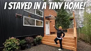 I Stayed in a Tiny Home (full tour)