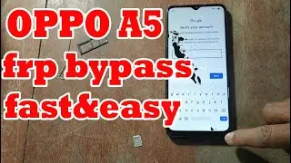 OPPO A5 2020 frp lock | Remove  How to Remove OPPO A5 Frp Google Account Bypass Fast and Easy 2022