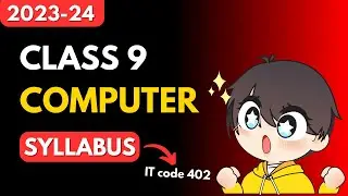 CBSE Class 9 IT code 402 Syllabus 2023-24 | Information Technology class 9 code 402 book pdf