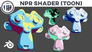 Blender 2.8 Tutorial - How to create an NPR Shader Material in Eevee (Toon Shader)