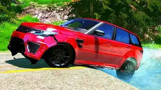 Pothole Crash & Fail Compilation BeamNG.Drive #5