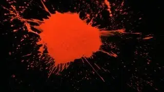 Free Slow Motion Footage: Red Paint Splatter