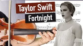 Taylor Swift: Fortnight | CLOSE UP | Violin Cover | Violin Sheet Music