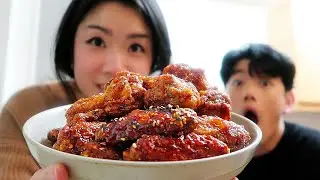 Making Crazy Korean Fried Chicken with Eric Nam *CHAOTIC*