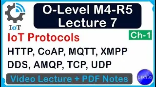 O-Level M4 R5 | Chapter 1 Various Protocol making up IoT ecosystem | Lecture 7 | UPCISS