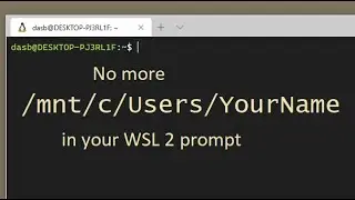 WSL 2: How to change default directory