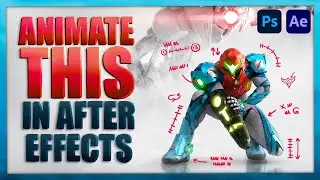 How to Animate a Still Image with After Effects and Photoshop | Tutorial ft. METROID DREAD