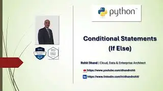 6. Conditional Statements (If else if) in Python