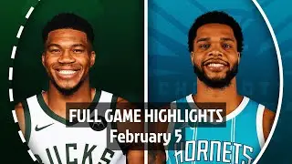 Milwaukee Bucks vs Charlotte Hornets | Full Game Highlights | 05 February 2025