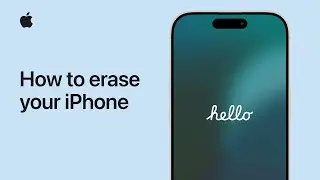 How to erase your iPhone | Apple Support