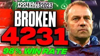 98% Win Rate! | Hansi Flicks 4-2-3-1 Is BROKEN! | FM23 Tactics