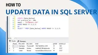 33 How to update data in sql server