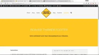 Beaver Themer - How to add a programmed copyright date and symbol