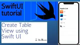 HOW TO CREATE A TABLE VIEW USING SWIFTUI/ SWIFTUI TUTORIAL