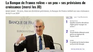 La Banque de France relève « un peu » ses prévisions de croissance (merci les JO)