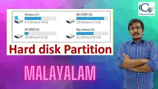 Windows 10 - How To: Partition Hard Drives (MALAYALAM)/Dell,HP,Acer,Lenovo,Vaio,asus etc....