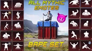 ATTITUDE EMOTES PACK 😈| WHITE BAPE SET 🔥| MYTHIC EMOTES PACK PUBG | KILLING MACHINE EMOTE 🥵
