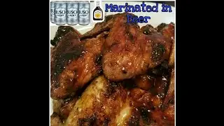 Grilled Barbeque  Chicken wings ( Marinated in Beer )