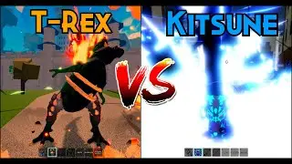 NEW Mythical T-Rex VS Kitsune FRUIT... Which Is BETTER!? (Blox Fruits)