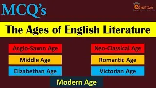 MCQ on Ages of English Literature || Modern Age || Victorian Age || Middle Age || Romantic Age