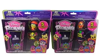 Disney Doorables Neon Glow Peek Packs Unboxing Review