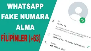 WhatsApp Fake Numara Alma Filipinler (+63)