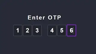 📌 OTP PIN Input Field Design Using HTML & CSS (part 1)