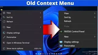 How To Get Back Old Right Click Context Menu in Windows 11 | Enable or Disable Show more option