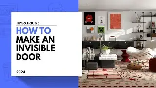 How to make an invisible door with Coohom