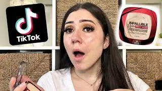 Testing Tik Tok's Viral L'Oreal Infallible Powder Foundation (10 hour wear test)