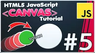 HTML5 Canvas JavaScript Tutorial | Collision detection Canvas objects & elements interaction [#5]