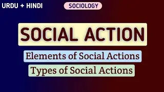 Social Action | Essential Elements and Types of Social Action | Sociology Urdu + Hindi