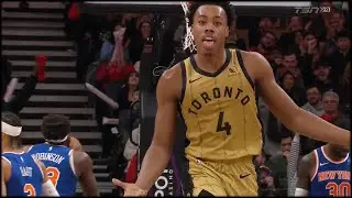 Scottie Barnes Hits Back to Back 3's | RAPTORS v KNICKS