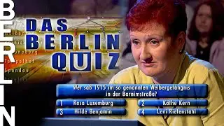 "Wozu bekam die Berliner Damenwelt 1896 erstmals Zutritt?" | Das Berlin Quiz (2002) | Folge 32/45