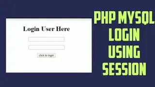 Login using PHP with session #login #php #loginsession #logincode #loginmysql