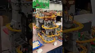 Castle Coaster and Train at 2023 LEGO Fan Expo Bricks Cascade