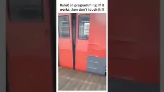 Rules in programming: If it works then don't touch it !! 