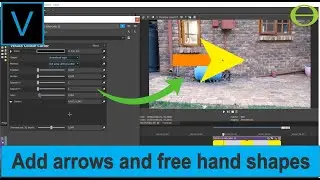 How to add arrows and free hand shapes to Vegas Pro