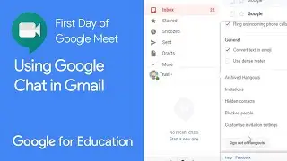 Using Google Hangouts Chat in Gmail