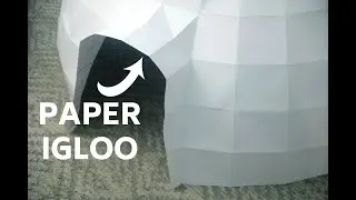 I made an igloo out of paper.