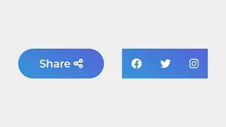 Animated Share Button Using Only HTML & CSS