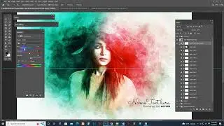 Portrait Watercolor Painting Effect Photoshop Tutorial