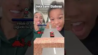 Mom and son trying voice game Challenge!! 