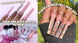 BROWN FALL AESTHETIC NAIL ART 🤎 | GLAM AND GLITS ACRYLIC UNBOXING | EASY FALL NAILS