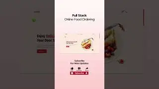 Online Food Ordering Website 2024 | Updated Full Stack Source Code! #shorts