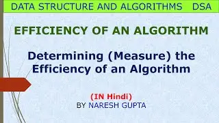 How to Determine the Efficiency of an Algorithm | Algorithm Efficiency