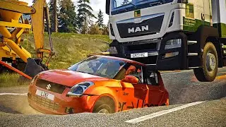 Realistic drilling accidents (02) - Beamng Drive