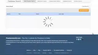 How to do Database Search on Freshersworld.com