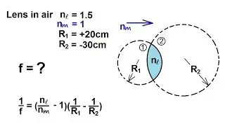 Physics - Optics 2 (2 of 15) The Thin Lens Equation: Example 1